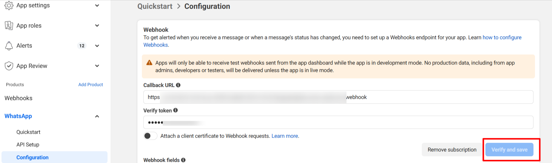 app-configuration-recieve-message