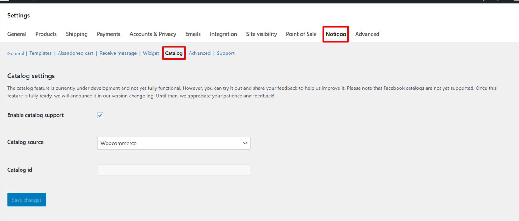 woocommerce catalog setting