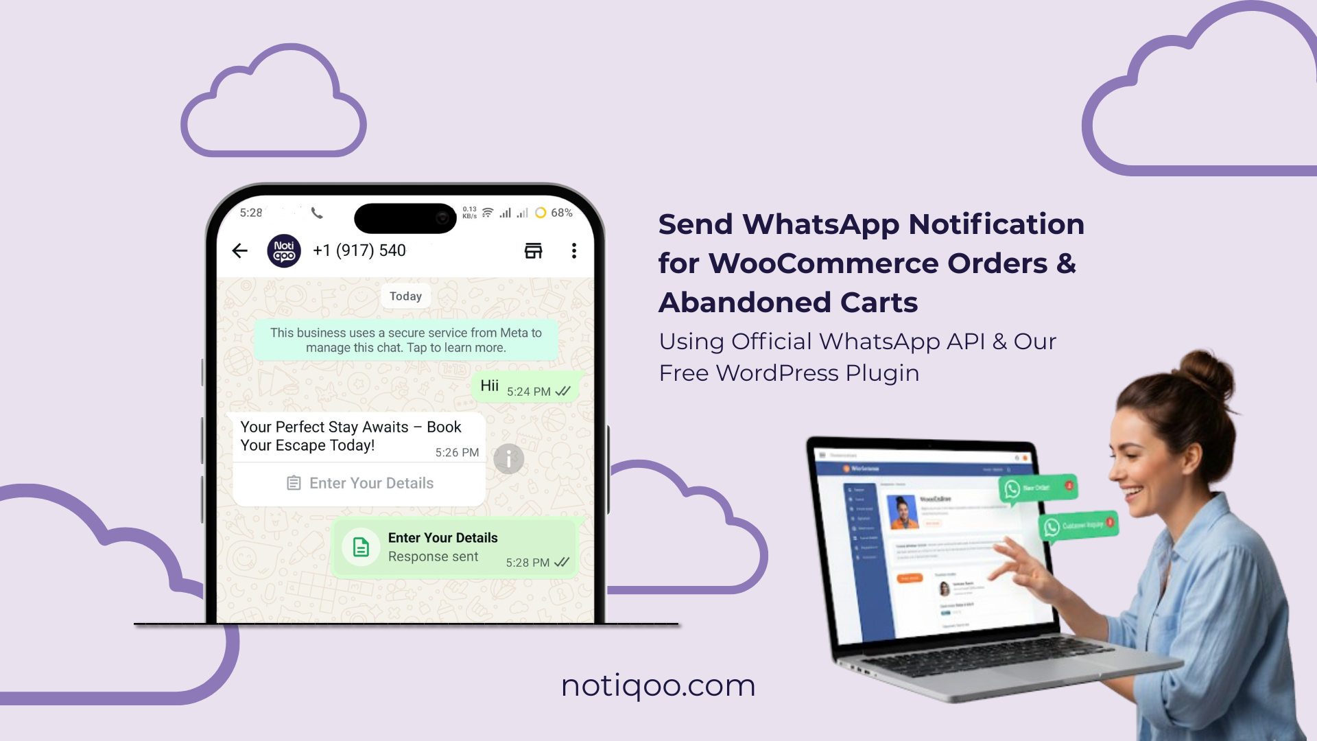 Notiqoo Free vs Pro: The Best WooCommerce WhatsApp Notification Solution for Your Store